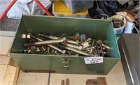 Steel box of assorted bolts