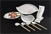 China Serving Dishes, Sectional Dishes, Chop Stick