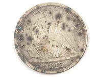 1843 Seated Half Dollar