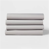 Twin/Twin XL 4pk Fitted Sheet - Gray