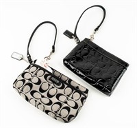 2 Coach Monogram Mini Handbags Purses