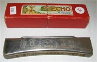 Vintage M. Hohner Echo harmonica. Made in