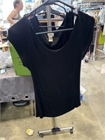 Two medium ladies, black shirts