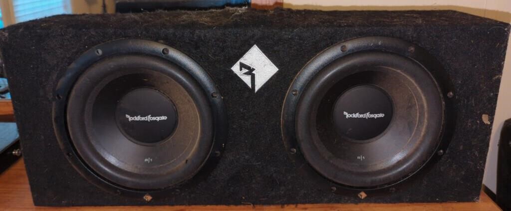 Rockford fosgate subwoofer box with 2 -10" subs