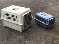 2 ANIMAL CRATES - ONE LARGE ONE SMALL
