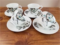 NORITAKE CUPS & SAUCERS