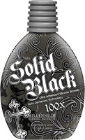 Solid Black Bronzer Tanning Bed Lotion