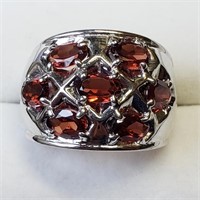 $300, S.Silver Genuine Garnet Ring