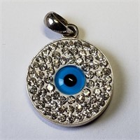 $200, S.Silver Evil's Eye Pendant