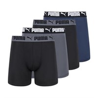 PUMA Men's 4 Pack Active Stretch Boxer Briefs,