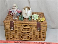 Sewing basket and misc