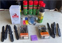 W - TACTICAL KNIVES,MIXED GUN CLEANERS (G189)