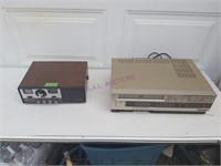 Sanyo CB Base Radio & Hitachi VHS Video Deck