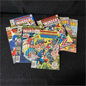 Invaders Marvel Bronze Age Comic Lot