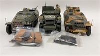 Lot of 3 21st Century Toys WWII Troop Carriers