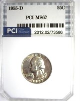 1955-D Quarter MS67 LISTS $11500