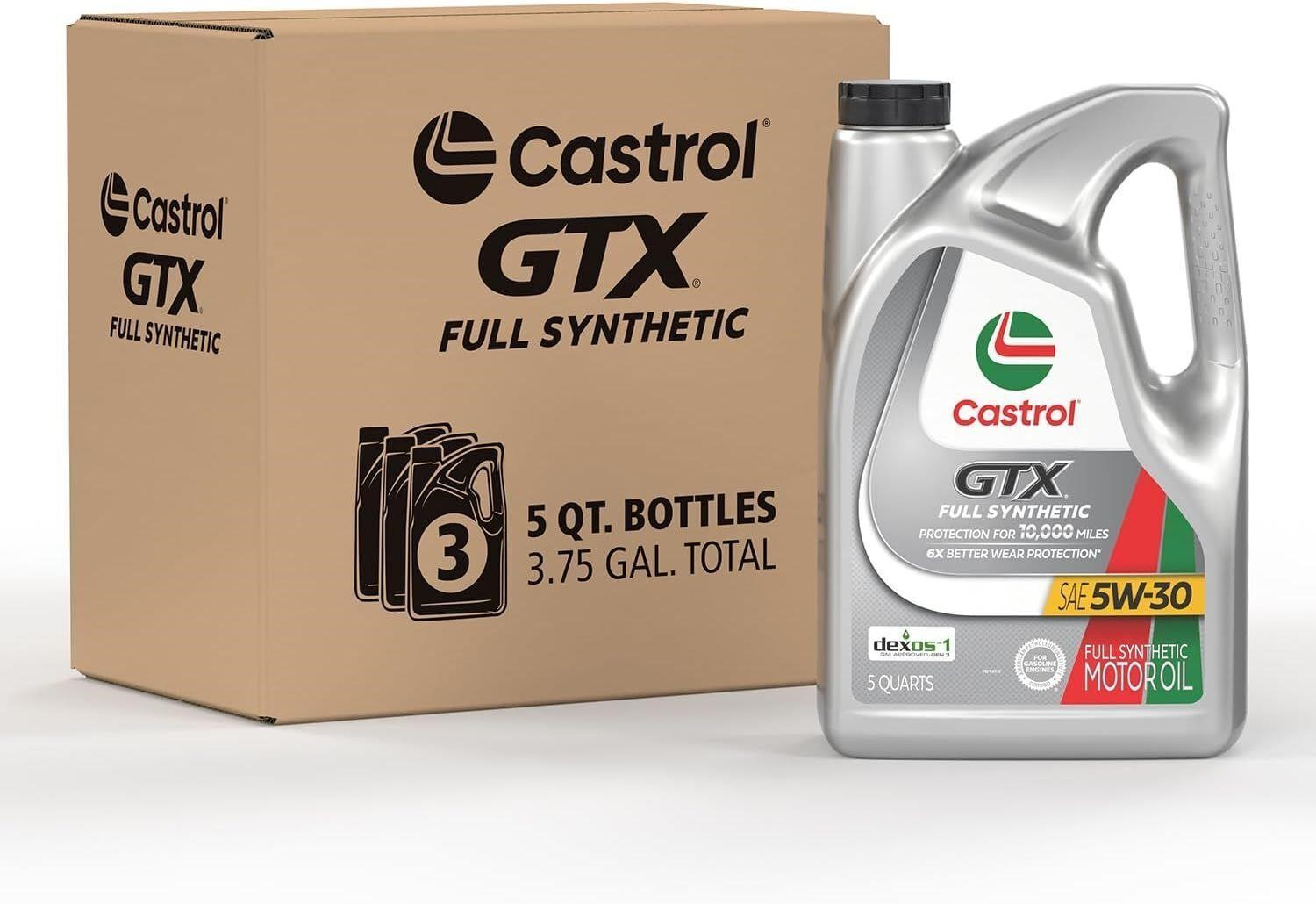 Castrol GTX Full Synthetic 5W-30 (15 Quarts)