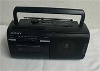 Small Sony AM FM cassette recorder