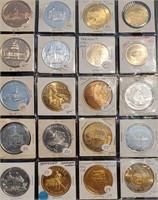 Lot of 20 State Tokens & Medals 1940s-60s