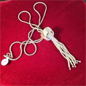STERLING SILVER 'KNOT' NECKLACE