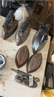Large lot of Irons and Sad Irons