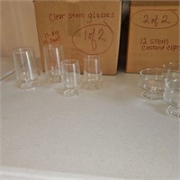 40+PIECE CLEAR GLASS LOT