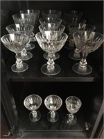 (28) Crystal Stems & Bar Ware