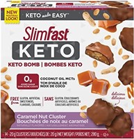 Seal SlimFast Keto Bomb Snacks, 14x20g Chocolate