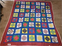 MULTI COLORED HANDMADE QUILT BOX PATTERNS