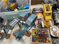 Assorted Toys, Action Figures, Building Blocks,