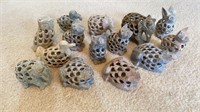 Carved Soap Stone Land Animals