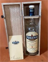 Middleton Whiskey  Empty Bottle Wood Box