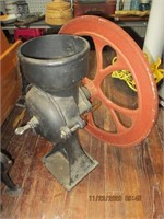Lg. Antique Cast Iron Coffee Grinder