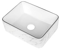 $69 KGAR Ceramic Vessel Sink Rectangle Bath Sink