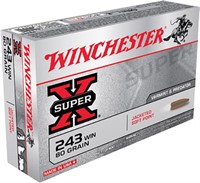 Winchester Ammo X2431 Super X  243 Win 80 gr 3350