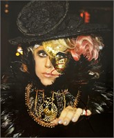 Autograph COA Lady Gaga A3 Poster