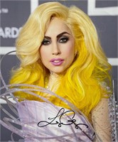 Autograph COA Lady Gaga A3 Poster