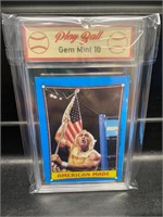 Hulk Hogan Wrestling Card Graded 10-American Made