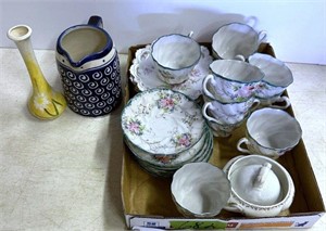 tea set, dishes, creamer made by
