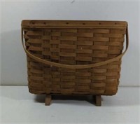 Longaberger Magazine Footed Basket with Protector