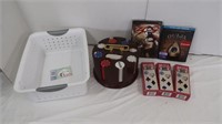 Poker Chips w/Case, Cards & more