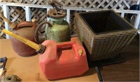 Mixed lot of four - gasoline containers,