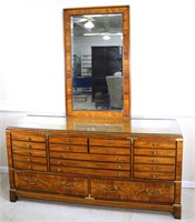 Lane Campaign Style Double Dresser + Mirror