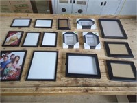 Black Sets of Frames for Picture Wall in Blue