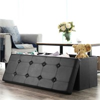 Folding Storage Ottoman Bench