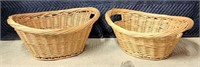 WICKER LAUNDRY BASKETS