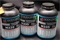 3 Full Cans Hodgdon H335 Gunpowder