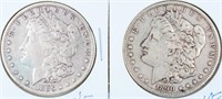 Coin 2 Morgan Silver Dollars 1885-P & 1890-P