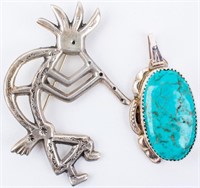 Jewelry Sterling Silver Pendant & Brooch