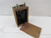 Vintage Wooden Battery